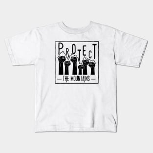 Protect the Mountains - Together Dark Kids T-Shirt